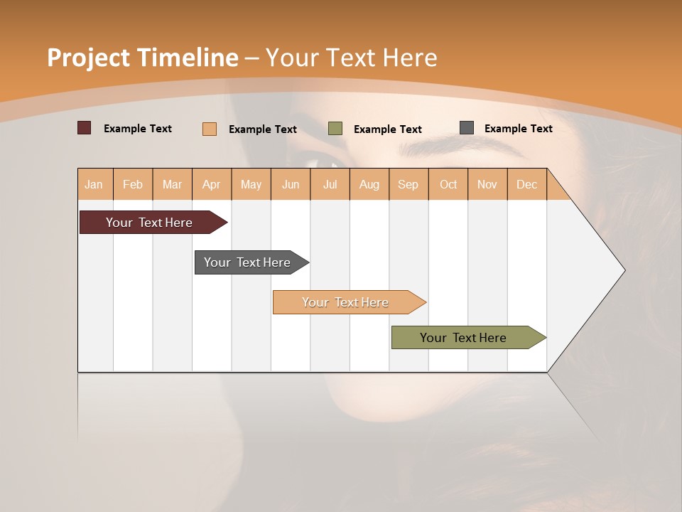 Cheerful Photography Brown Hair PowerPoint Template