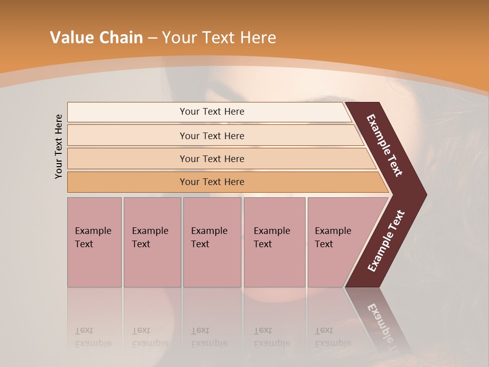 Cheerful Photography Brown Hair PowerPoint Template