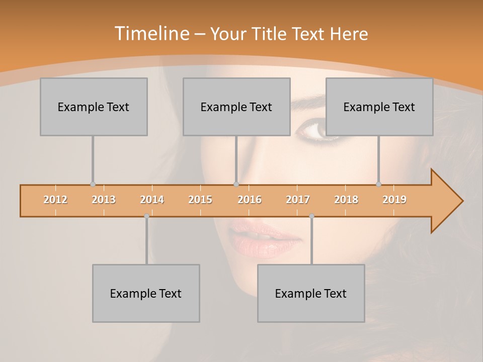 Cheerful Photography Brown Hair PowerPoint Template