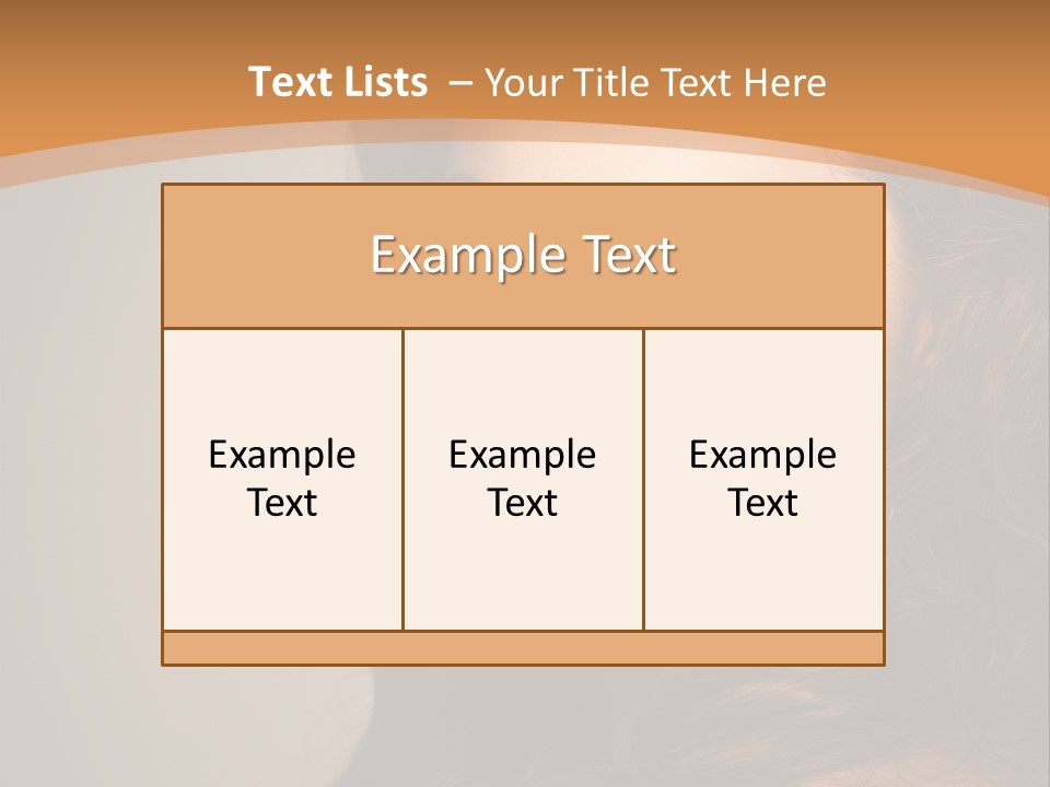 Cheerful Photography Brown Hair PowerPoint Template