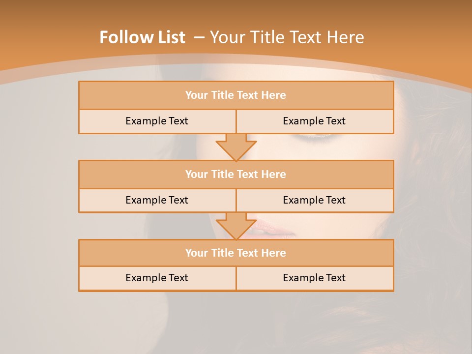 Cheerful Photography Brown Hair PowerPoint Template