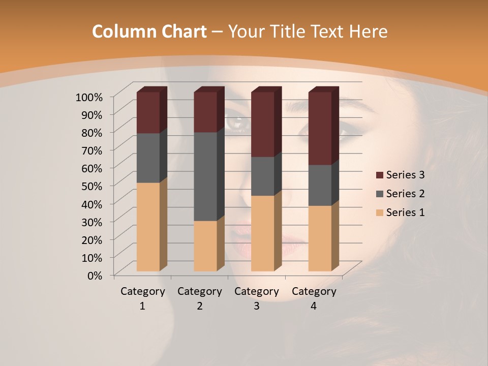 Cheerful Photography Brown Hair PowerPoint Template