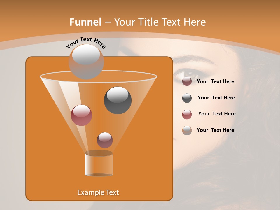 Cheerful Photography Brown Hair PowerPoint Template