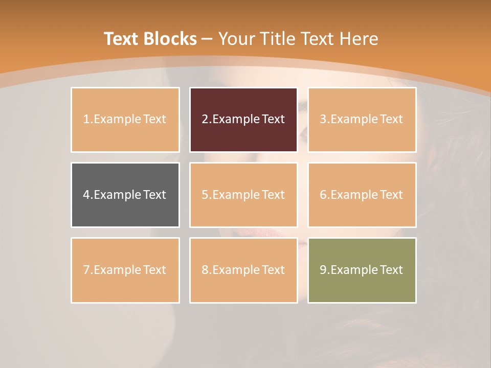 Cheerful Photography Brown Hair PowerPoint Template