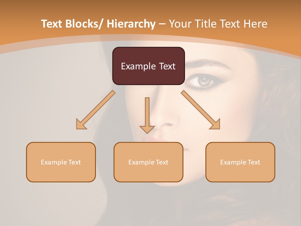 Cheerful Photography Brown Hair PowerPoint Template