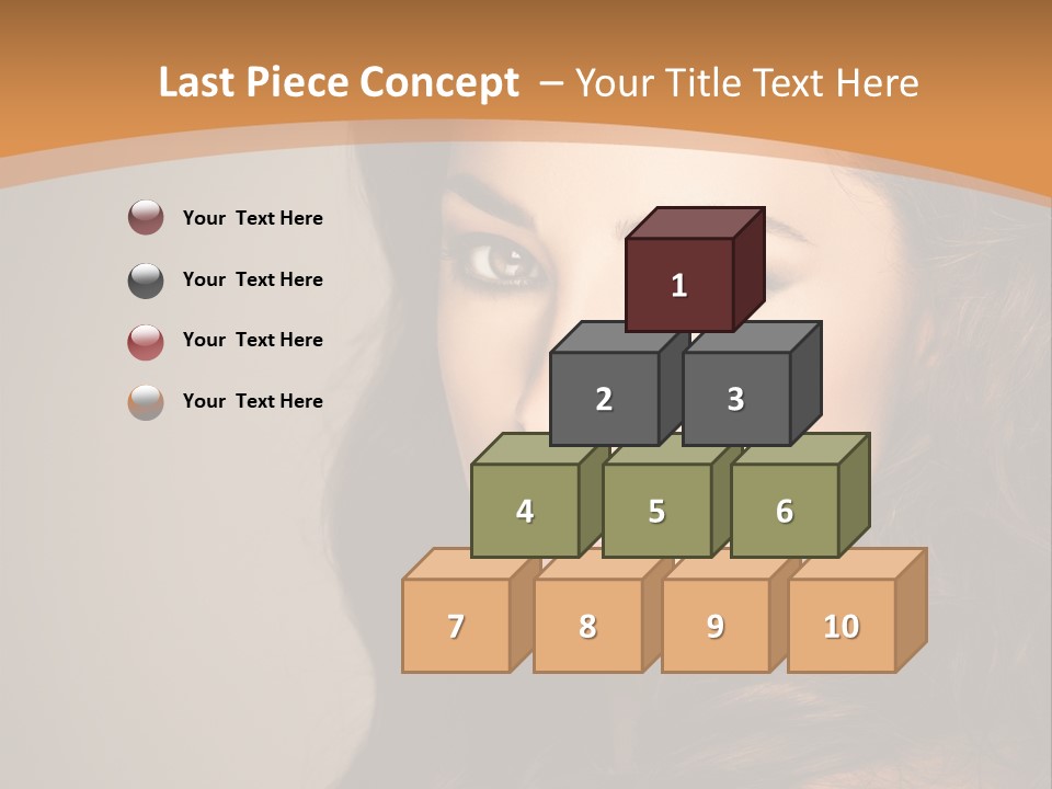 Cheerful Photography Brown Hair PowerPoint Template