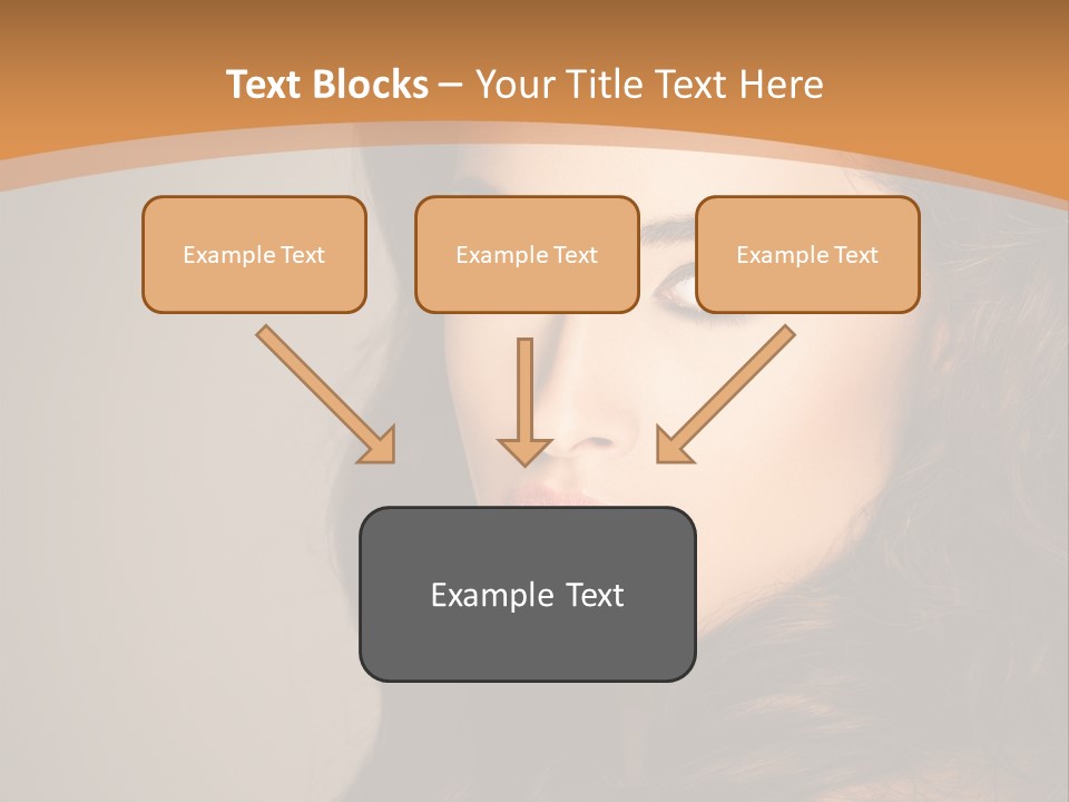 Cheerful Photography Brown Hair PowerPoint Template