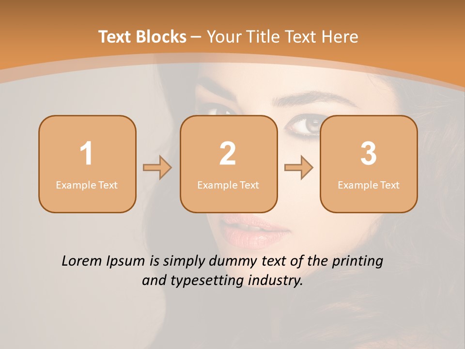 Cheerful Photography Brown Hair PowerPoint Template