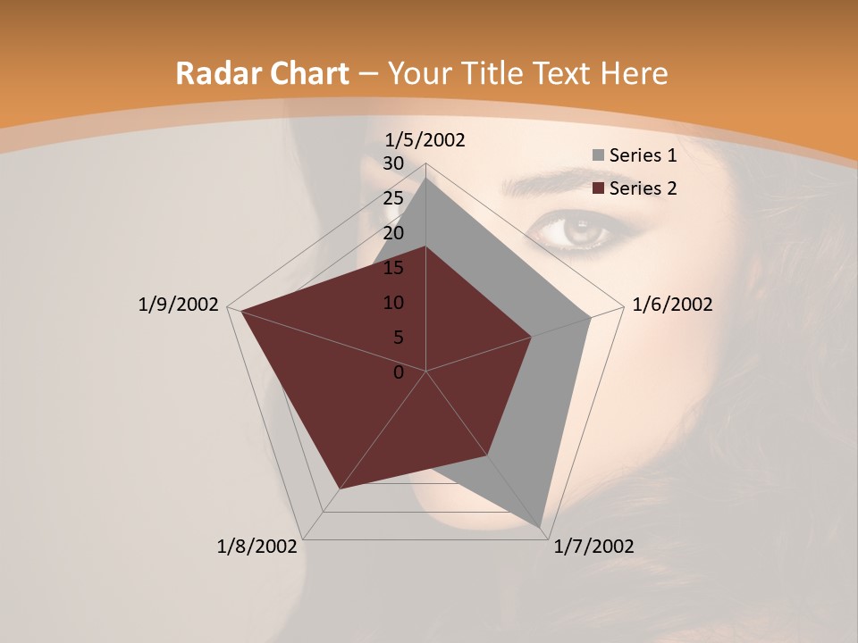 Cheerful Photography Brown Hair PowerPoint Template