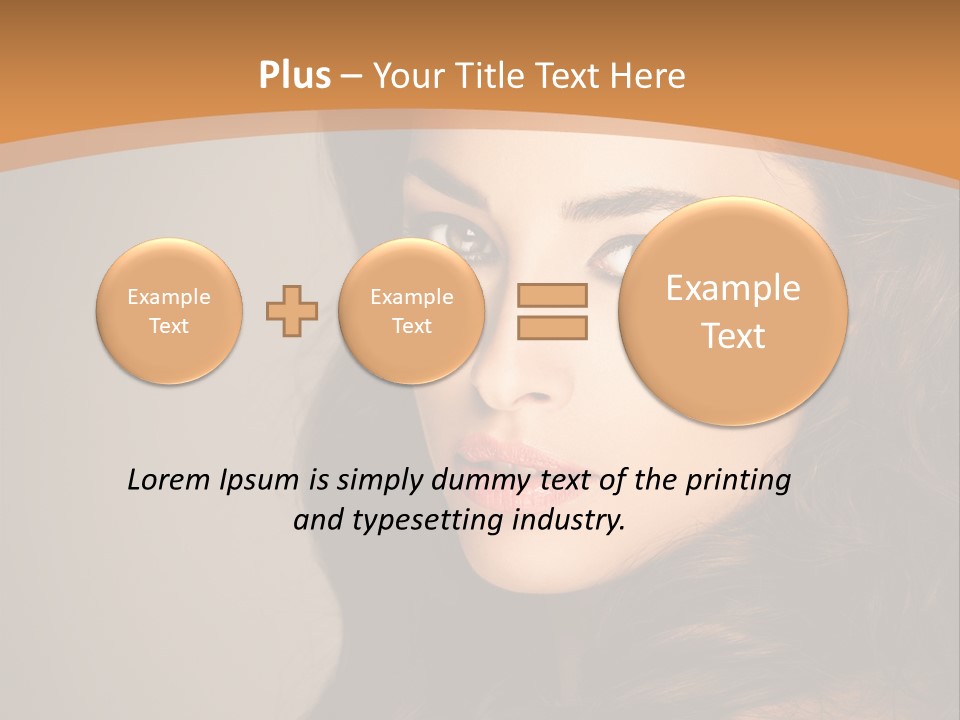 Cheerful Photography Brown Hair PowerPoint Template