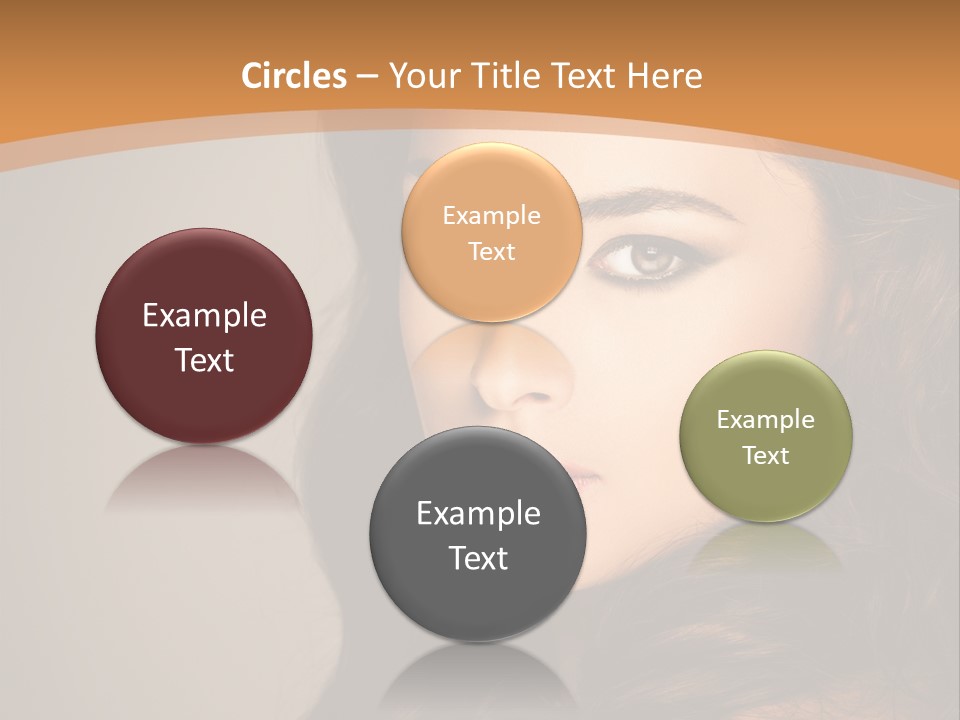 Cheerful Photography Brown Hair PowerPoint Template