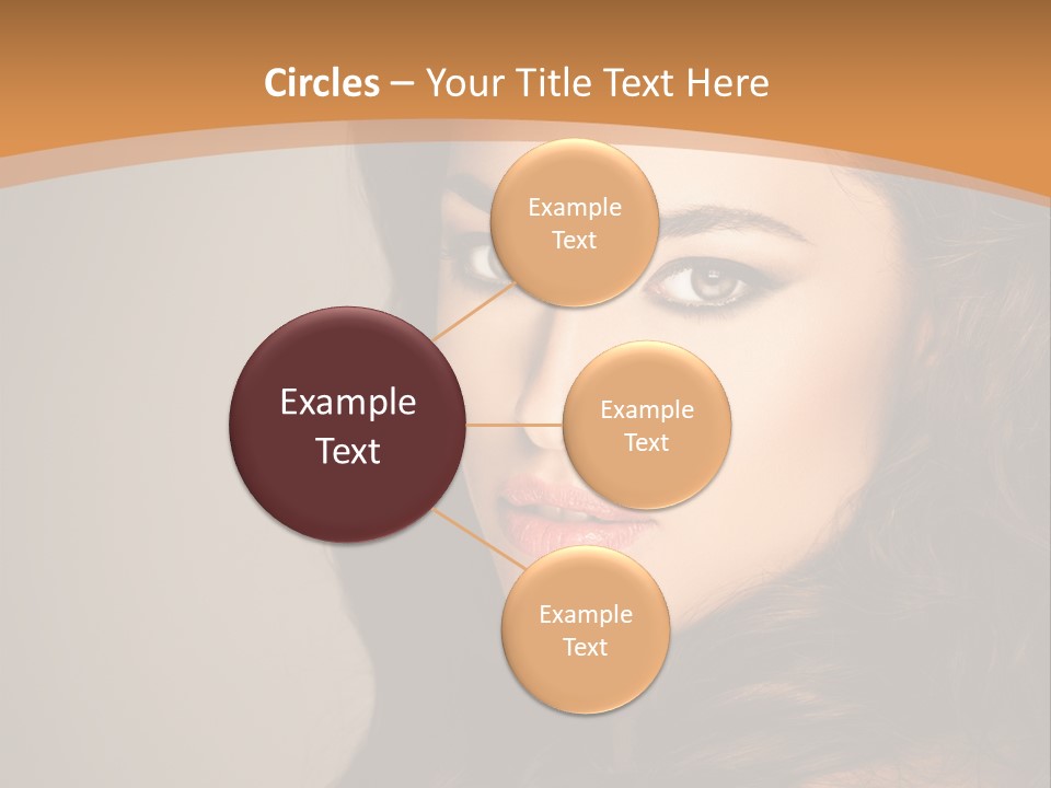 Cheerful Photography Brown Hair PowerPoint Template