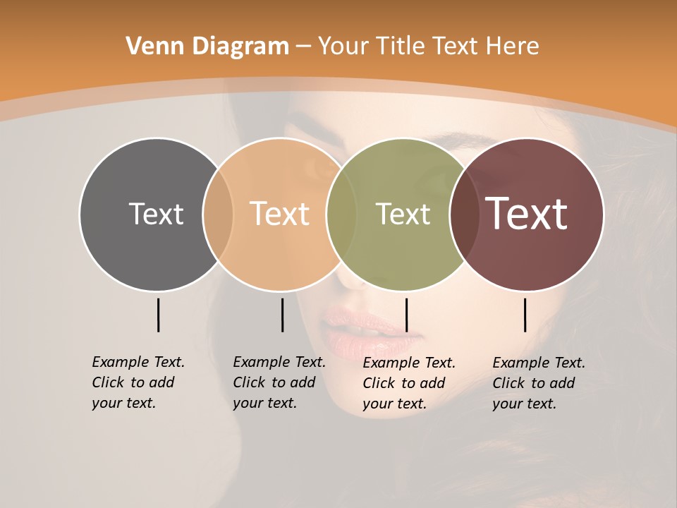 Cheerful Photography Brown Hair PowerPoint Template