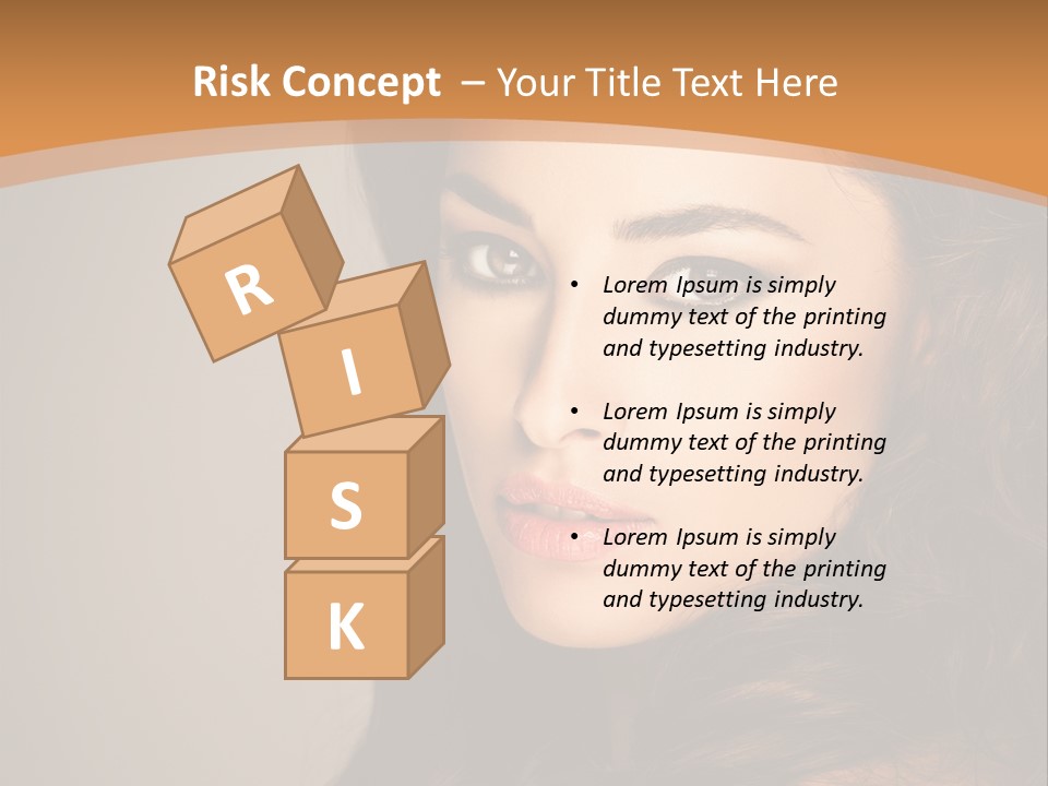 Cheerful Photography Brown Hair PowerPoint Template