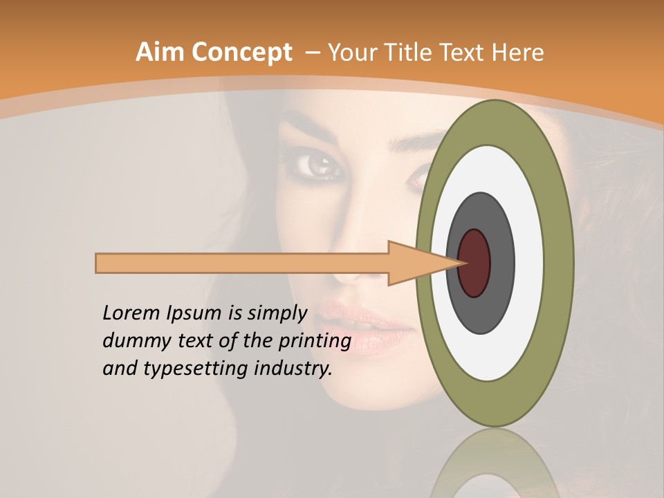 Cheerful Photography Brown Hair PowerPoint Template