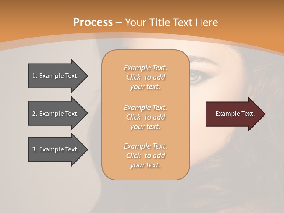 Cheerful Photography Brown Hair PowerPoint Template