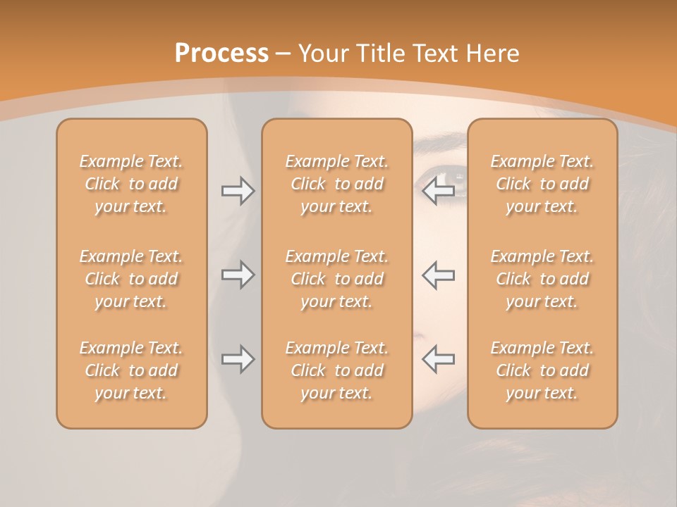 Cheerful Photography Brown Hair PowerPoint Template