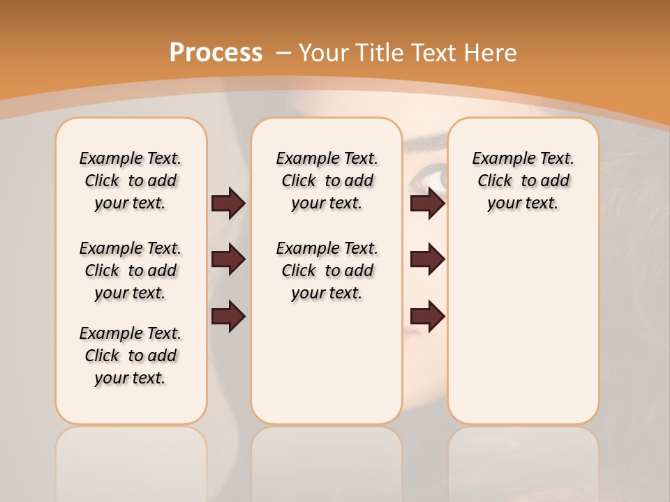 Cheerful Photography Brown Hair PowerPoint Template