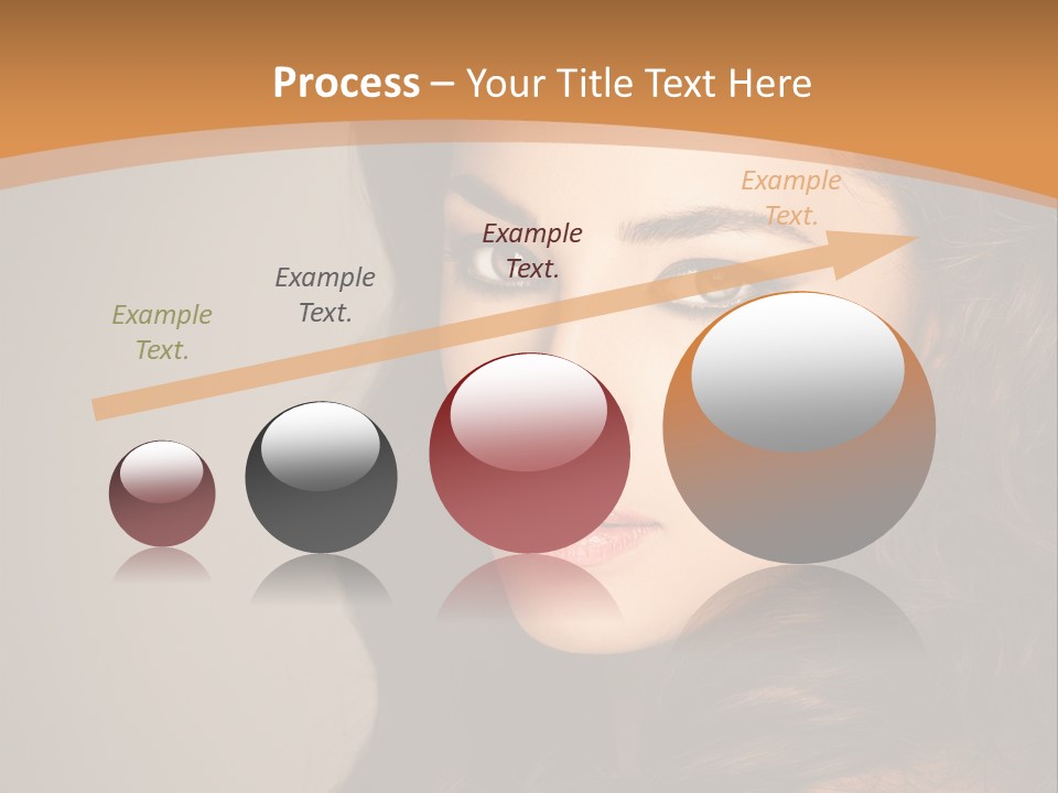 Cheerful Photography Brown Hair PowerPoint Template