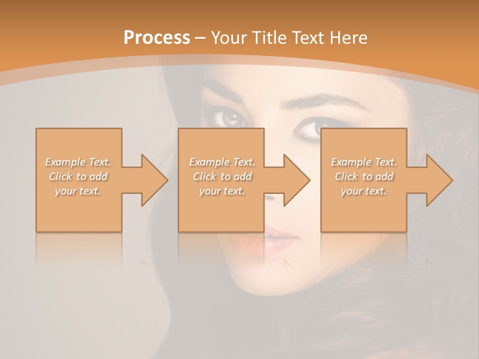 Cheerful Photography Brown Hair PowerPoint Template