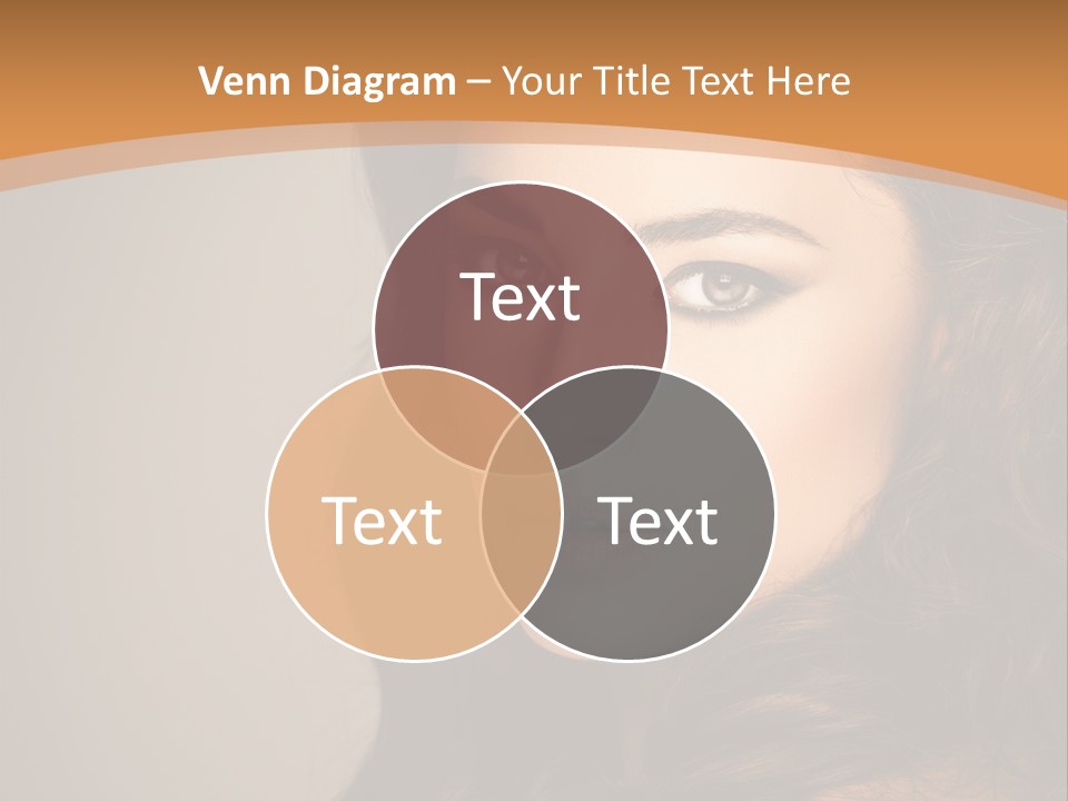 Cheerful Photography Brown Hair PowerPoint Template