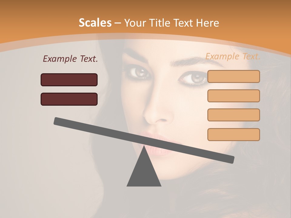 Cheerful Photography Brown Hair PowerPoint Template