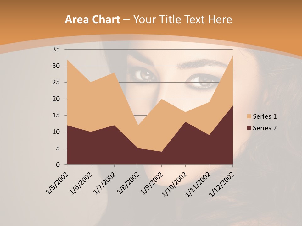 Cheerful Photography Brown Hair PowerPoint Template