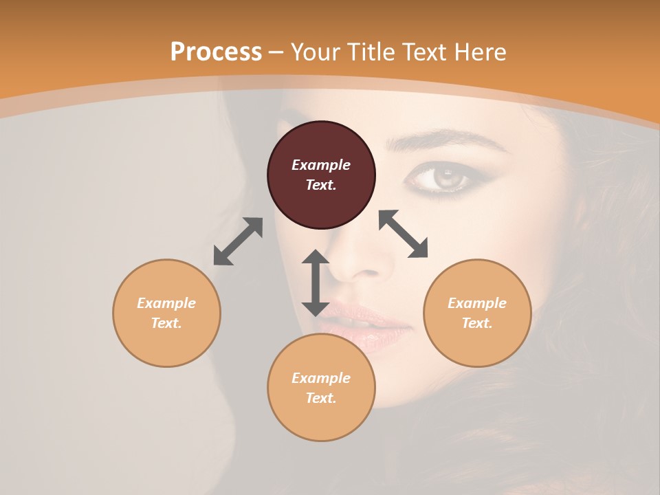 Cheerful Photography Brown Hair PowerPoint Template