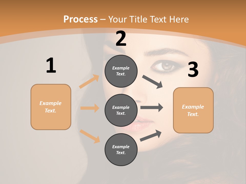 Cheerful Photography Brown Hair PowerPoint Template