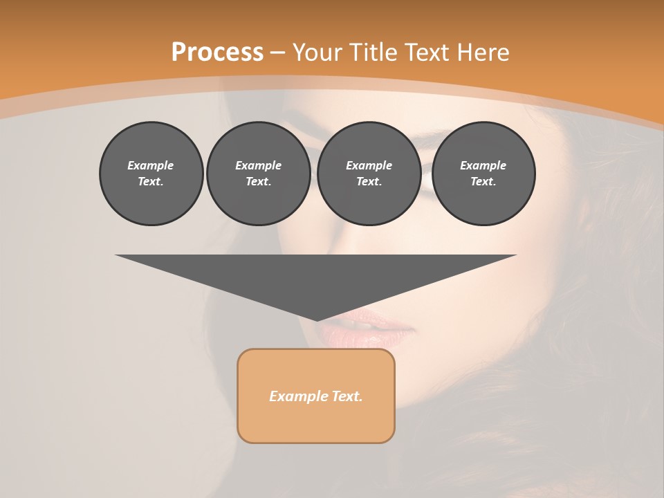 Cheerful Photography Brown Hair PowerPoint Template