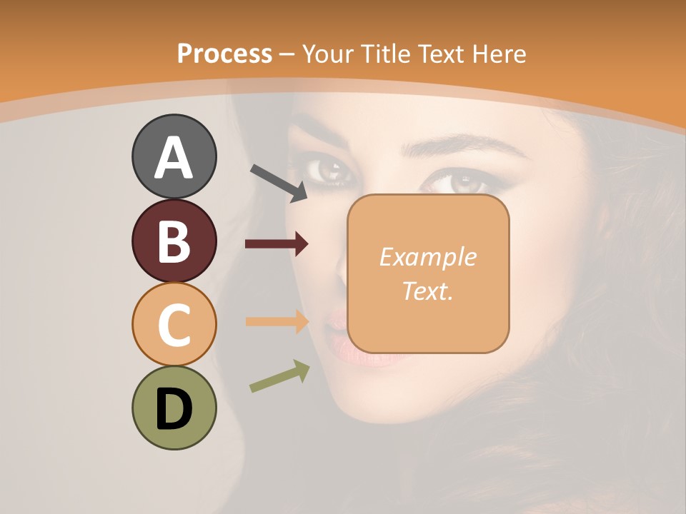 Cheerful Photography Brown Hair PowerPoint Template