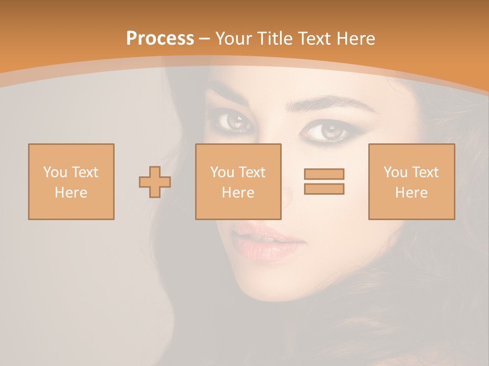 Cheerful Photography Brown Hair PowerPoint Template