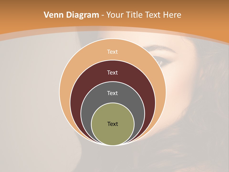 Cheerful Photography Brown Hair PowerPoint Template