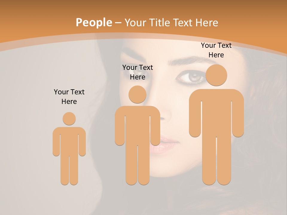 Cheerful Photography Brown Hair PowerPoint Template