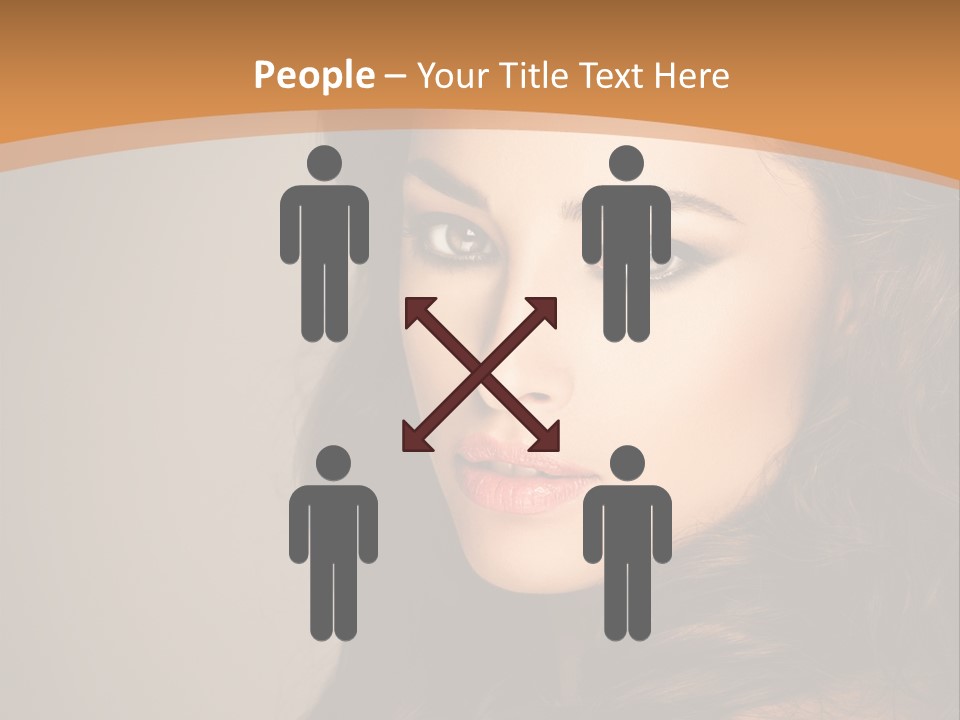 Cheerful Photography Brown Hair PowerPoint Template