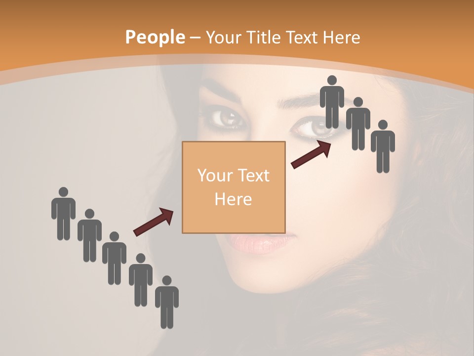 Cheerful Photography Brown Hair PowerPoint Template