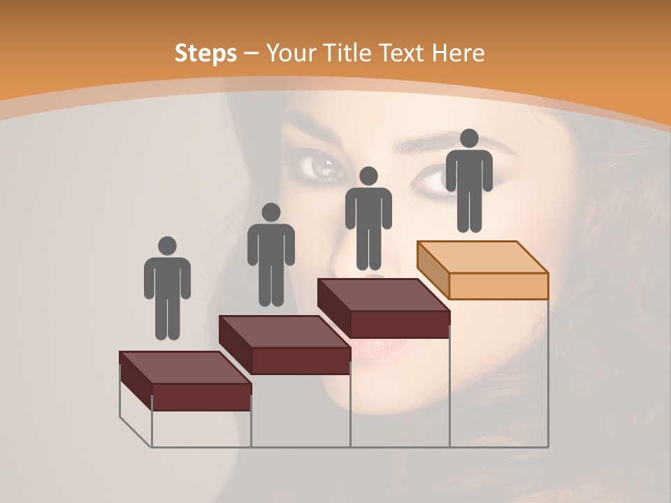 Cheerful Photography Brown Hair PowerPoint Template