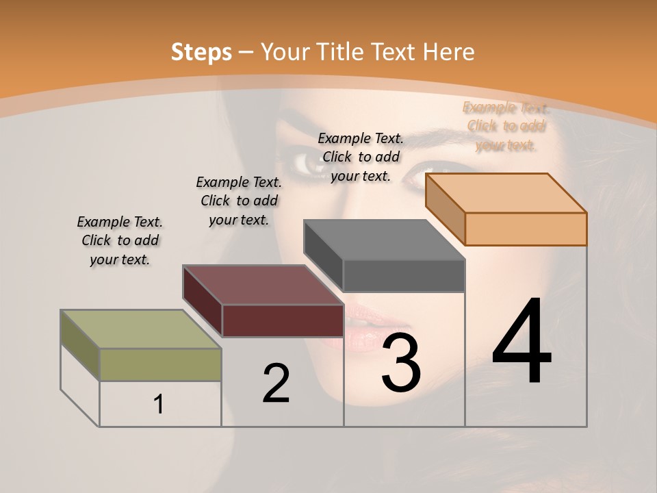 Cheerful Photography Brown Hair PowerPoint Template