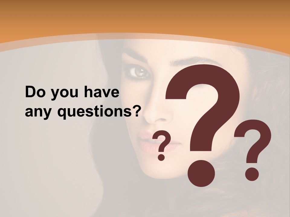 Cheerful Photography Brown Hair PowerPoint Template