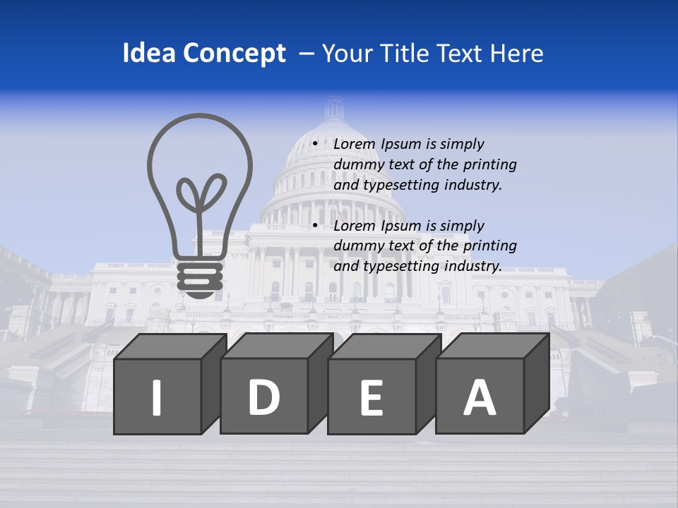 Cities Legislation Parliament PowerPoint Template