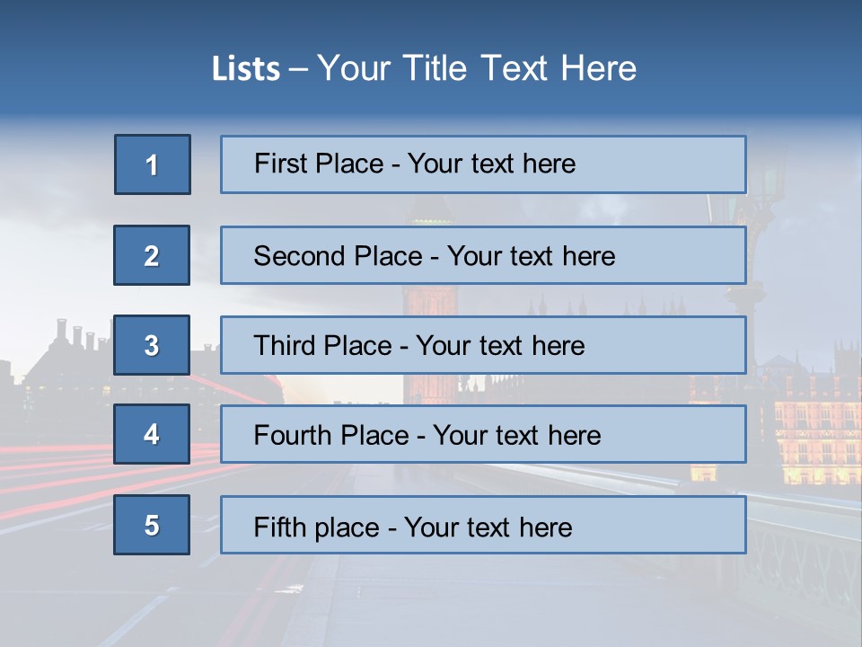 Westminster Politics Tower PowerPoint Template