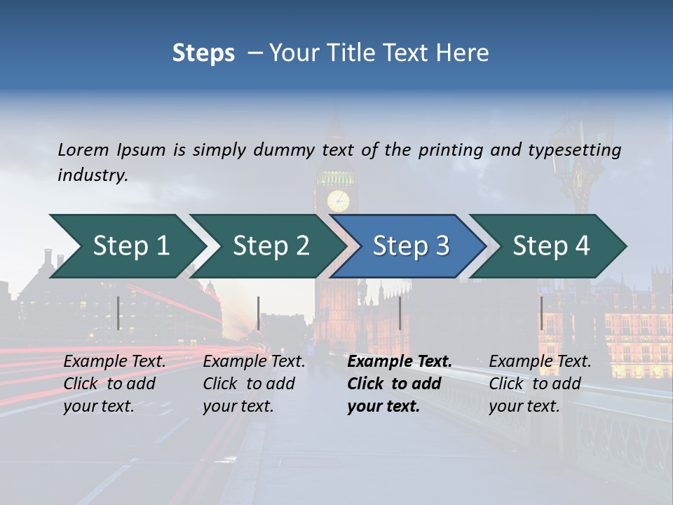 Westminster Politics Tower PowerPoint Template