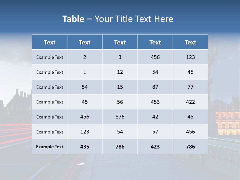 Westminster Politics Tower PowerPoint Template