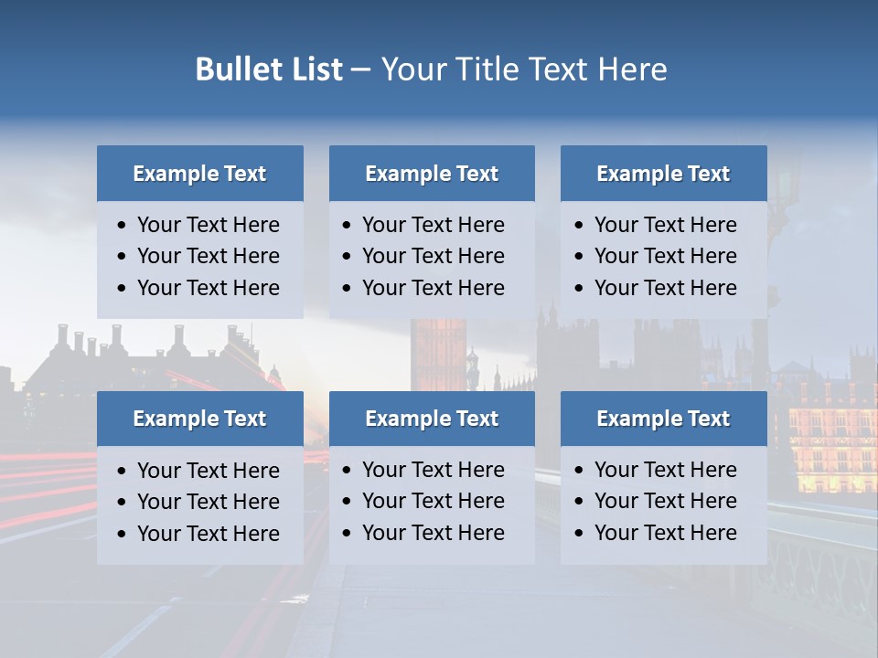 Westminster Politics Tower PowerPoint Template