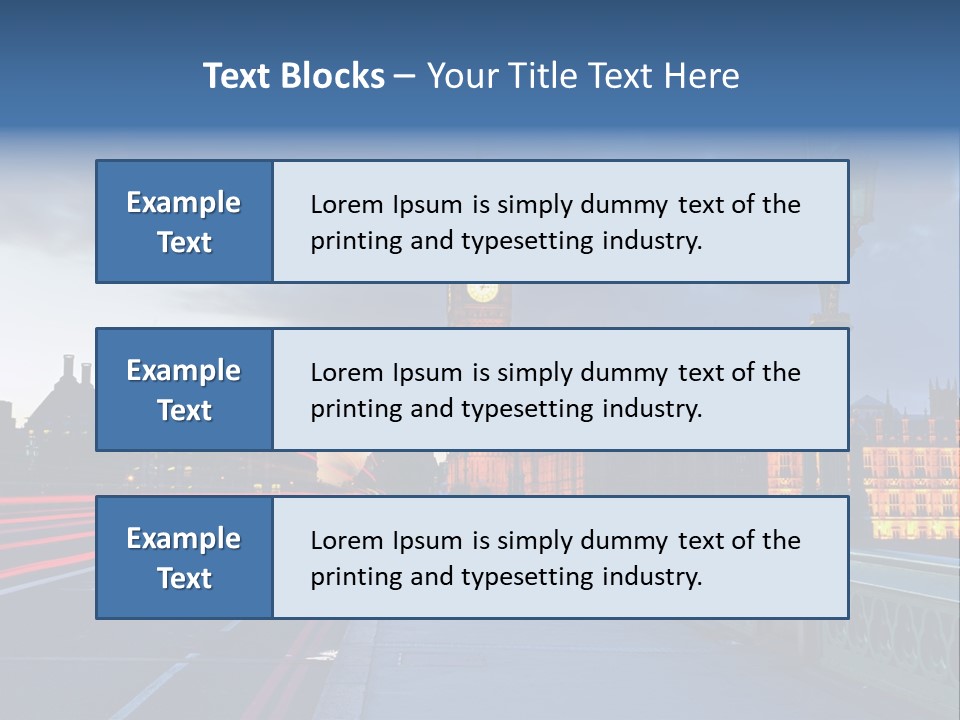 Westminster Politics Tower PowerPoint Template