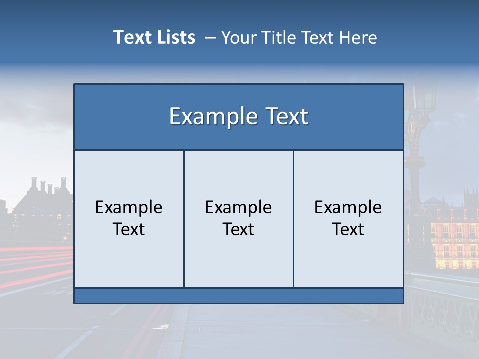 Westminster Politics Tower PowerPoint Template
