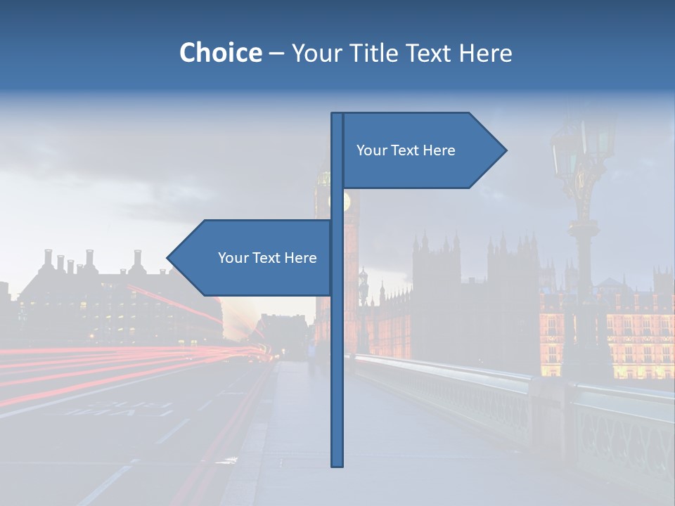 Westminster Politics Tower PowerPoint Template