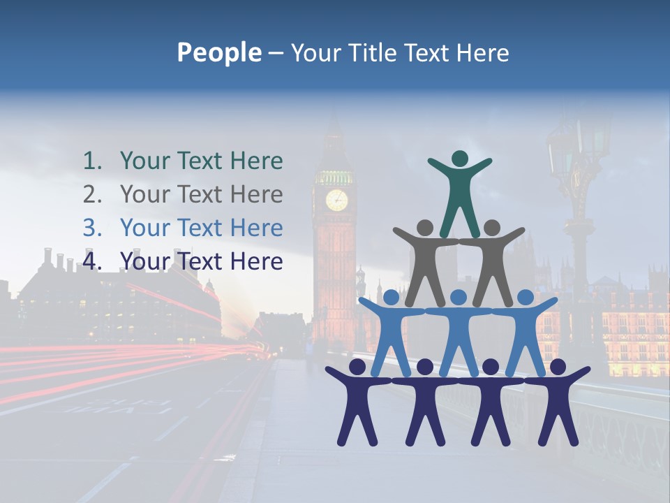 Westminster Politics Tower PowerPoint Template