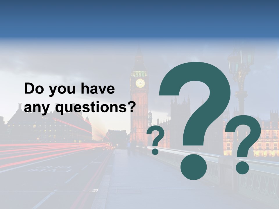 Westminster Politics Tower PowerPoint Template