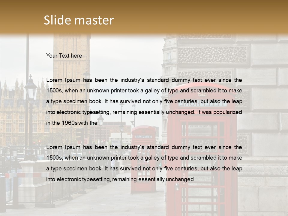 Parliament London Ornate PowerPoint Template